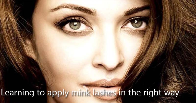 Learning to apply mink lashes in the right way